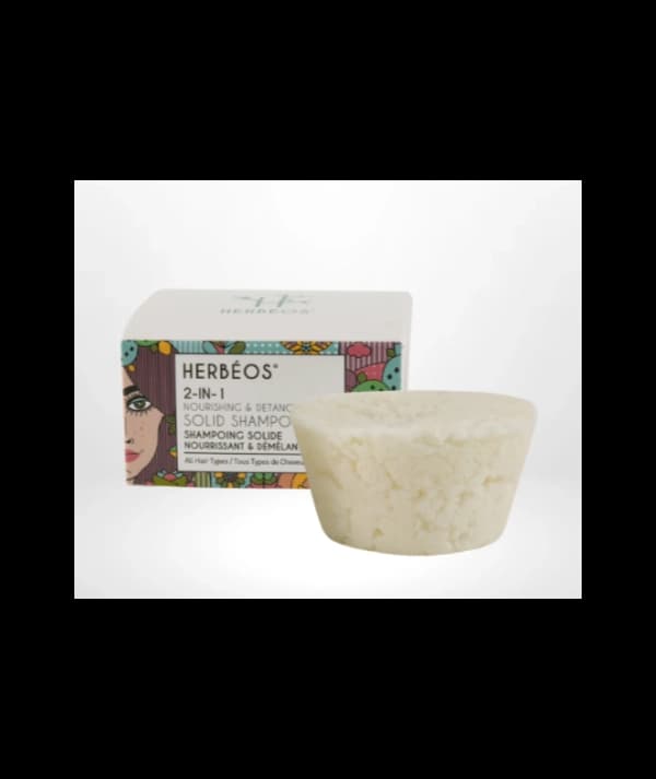 HERBÉOS™ | Shampoing Solide 2-en-1 Nourrissant & Démêlant 65 gr