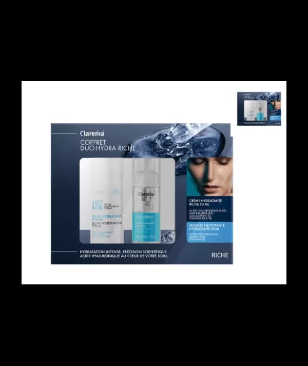 CLARENIA COFFRET DUO-HYDRA LEGERE+MOUSSE HYDRATANTE 50ML(OFFERT)