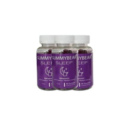 GUMMY BEAR Sleep Pack 3 Boîtes - Cure Sommeil Mélatonine 3 Mois Tunisie
