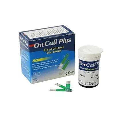 On Call Plus Bandelettes Glycémie Boite de 50 - Test Diabète Précis Économique
