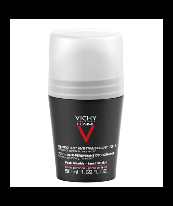 Vichy Homme Déodorant Contrôle Extrême 72h Roll-On 50 ml