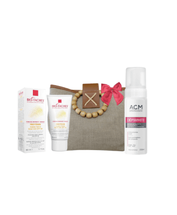 ACM Dépiwhite Mousse 200 ml + Bio tache Ecran Invisible spf 50 + 50 ml + Sac Offert