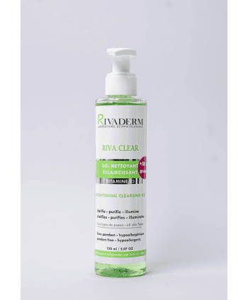 RIVADERM RIVA CLEAR GEL NETTOYANT ECLAIRCISSANT 150ML + 50 ml Offert