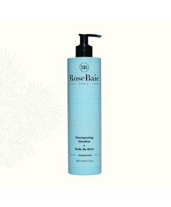 Rose Baie Shampooing Huile de Ricin x Kératine 500 ml