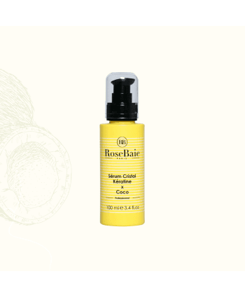 Rose baie Sérum Cristal Professionnel Huile de Noix de Coco X Kératine 100ml