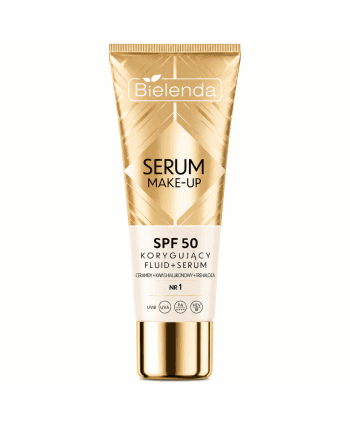 Bielenda Fond de Teint Fluide + Serum Makeup Correctif SPF 50 + N 1 LIGHT BEIGE