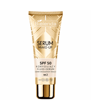 Bielenda Fond de Teint Fluide + Serum Makeup Correctif SPF 50 + N 2 NATURAL BEIGE