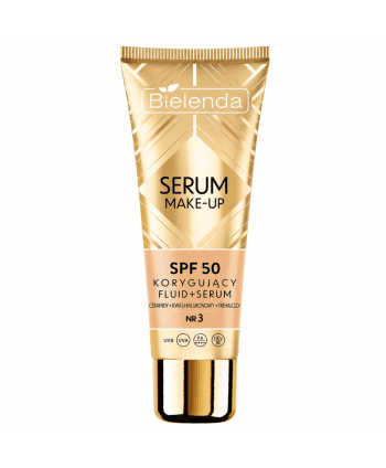Bielenda Fond de Teint Fluide + Serum Makeup Correctif SPF 50 + N 3 SUNNY BEIGE