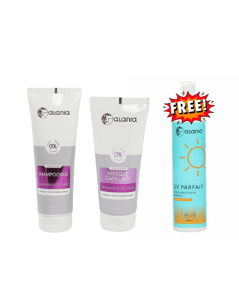 Alania Shampooing réparateur prodige 250 ml + Masque Réparateur Prodige 150 ml + UV parfait 150 ml Offert