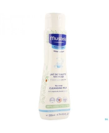 Mustela Lait de toilette Sans rinçage Peaux normales 200 ml