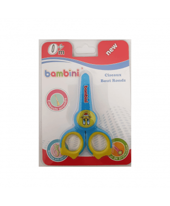 Bambini Ciseaux Pour Bébé Embouts Arrondis Avec Etui de Protection 0+ Bleu