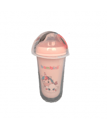 Bambini Tasse Bec Souple Anti-fuites Incassable Rose