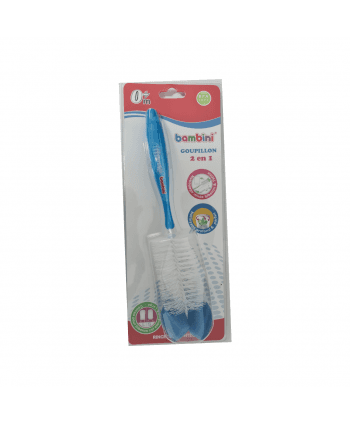 Bambini Goupillon Embout Eponge Bleu