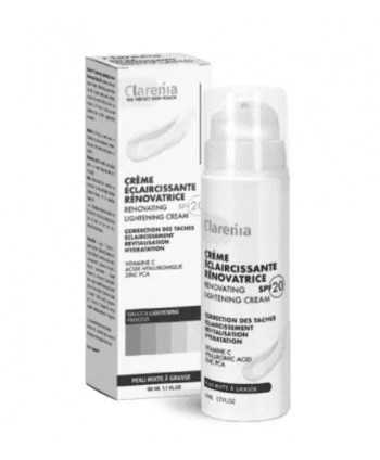 CLARENIA CREME ECLAIRCISSANTE RENOVATRICE SPF20 PEAUX MIXTES A GRASSES 50ML