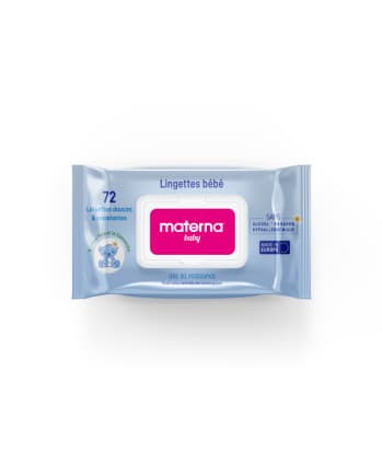 Materna Lingettes Bébé 72 pièces Bleu