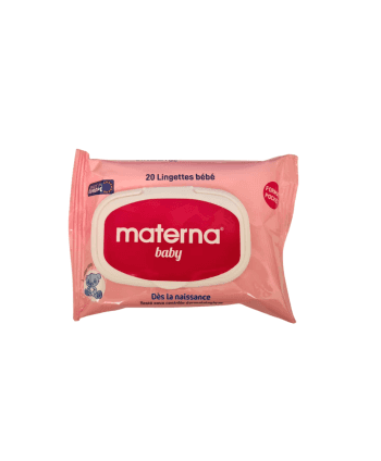 Materna Bébé Lingettes Pocket Rose 20 pièces