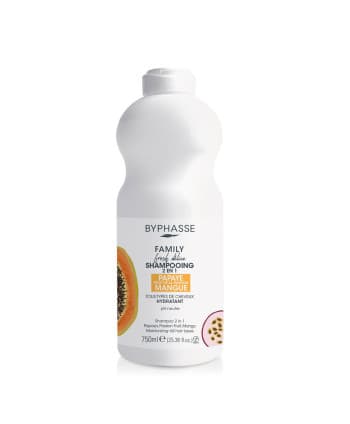 Byphasse Fresh Family Shampooing Papaye Tous types de cheveux 750 ml
