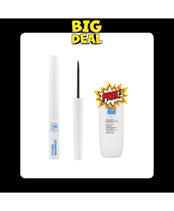 Eye Care Eye liner Pinceau Waterproof Noir + Emulsion Démaquillante 50 ml Offerte
