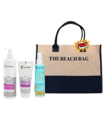 Alania Shampooing Réparateur Prodige 400 ml + Masque 150 ml + Ecran cheveux spf 30 150ml + Sac Offert