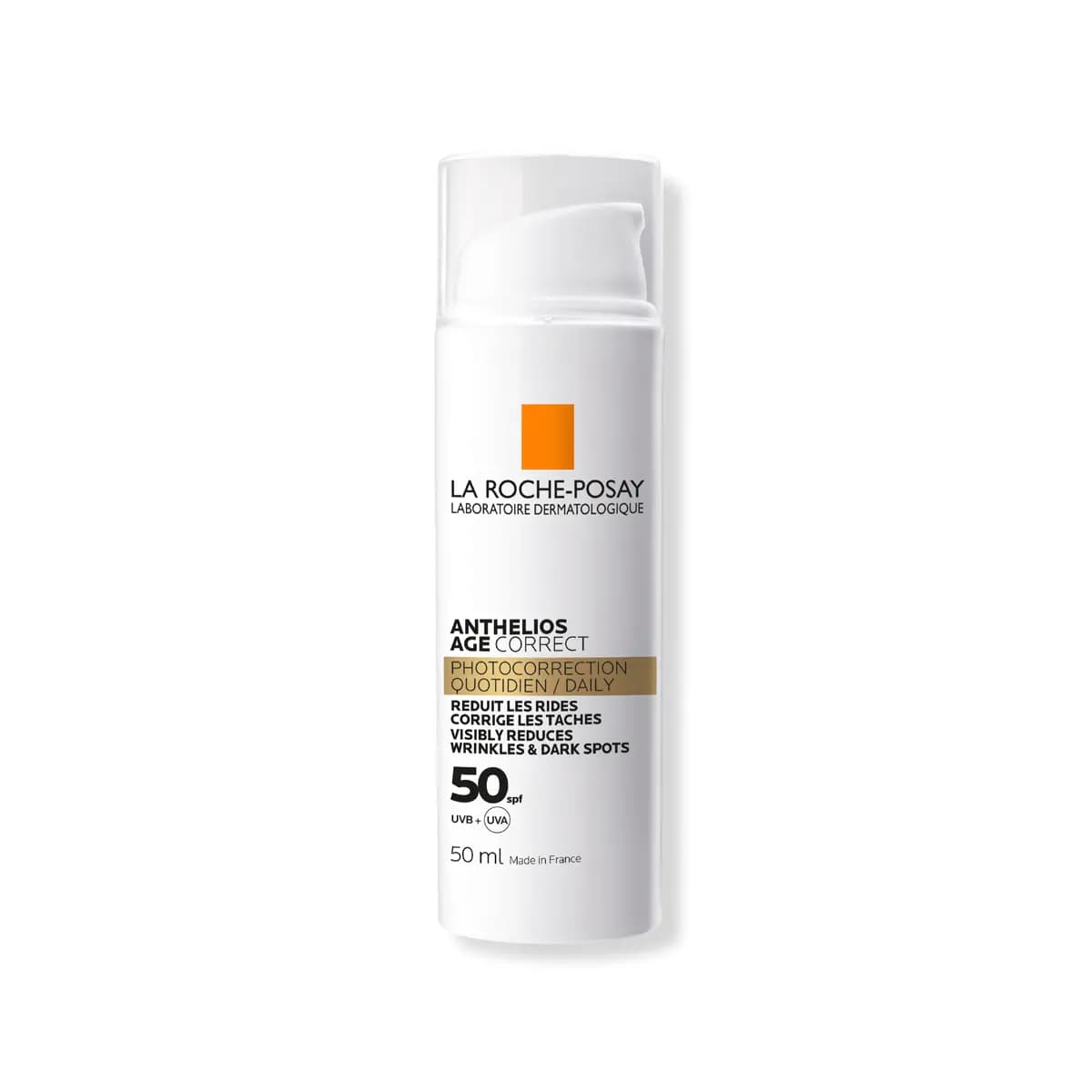 La Roche-posay Anthelios Age Correct - Soin Solaire Anti-rides Anti-taches - Ecran Spf50 50ml