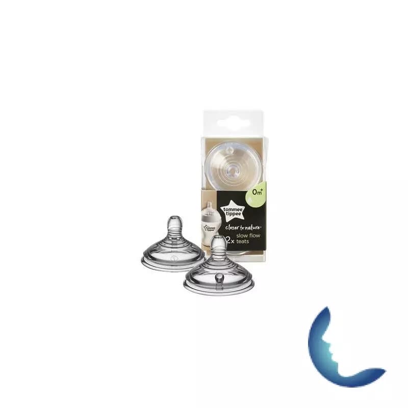 Tommee Tippee Close To Nature 2 Tetines Debit Lent 0m+