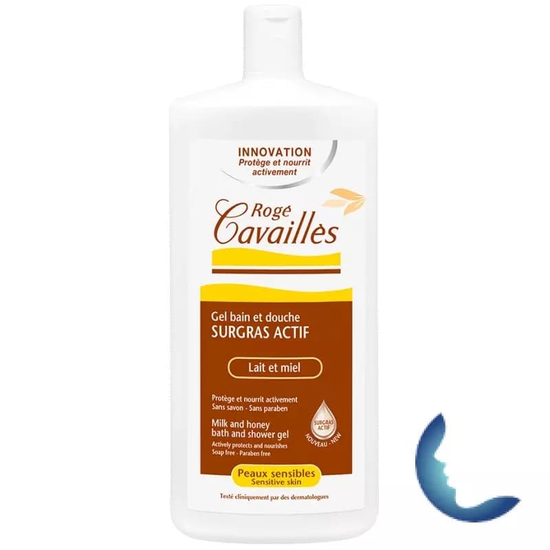 Roge Cavailles Gel Bain Et Douche Surgras Actif, 300ml