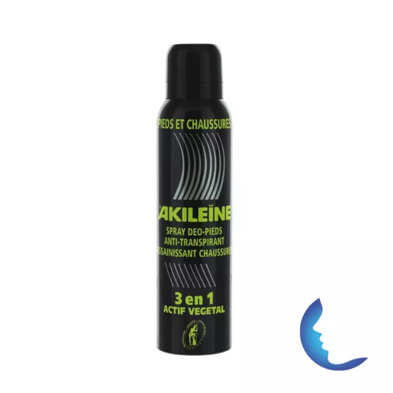 Akileine Spray Deo-pieds 3en1 Anti-transpirant Pieds Et Chaussures, 150ml