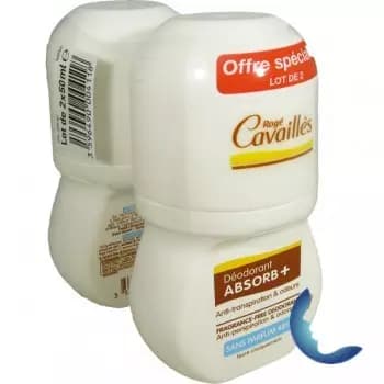 Lot De 2 Déodorants Absorb+ 48 H Sans Parfum Roll-on 2 X 50 Ml – Roge Cavailles
