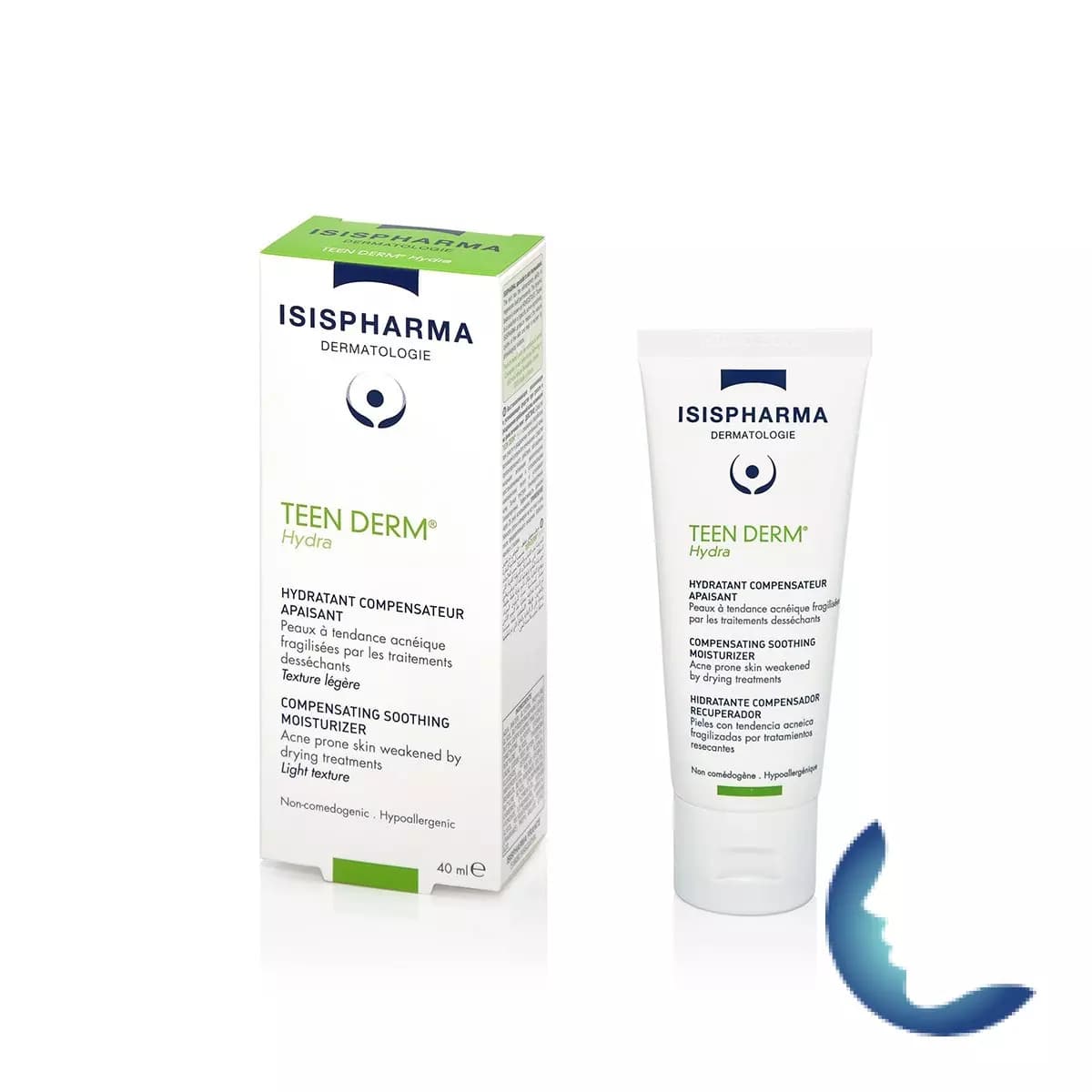 Isispharma Teen Derm Hydratant Compensateur Apaisant Hydra Peaux A Tendance Acneique 40ml