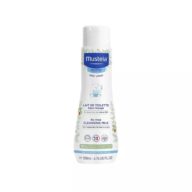 Mustela Bébé Lait De Toilette Sans Rinçage 200ml