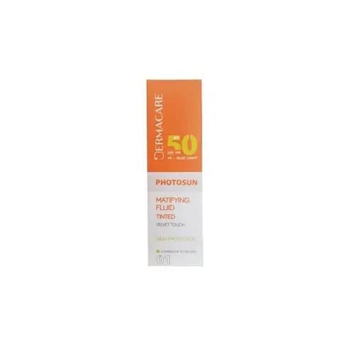 Dermacare Photosun 01 Fluide Matifiante Teinte Beige Eclat Spf 50+