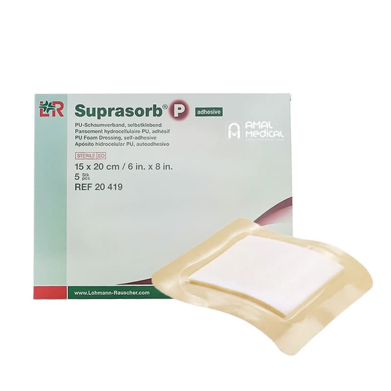 Pansement Hydrocellulaire Adhésif Stérile - Suprasob P - 15cm X 20cm - 1 Pièce