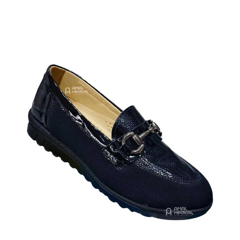 Sti Orthopedic - Mocassin Orthopédique Femme B11 – Noir Vernis