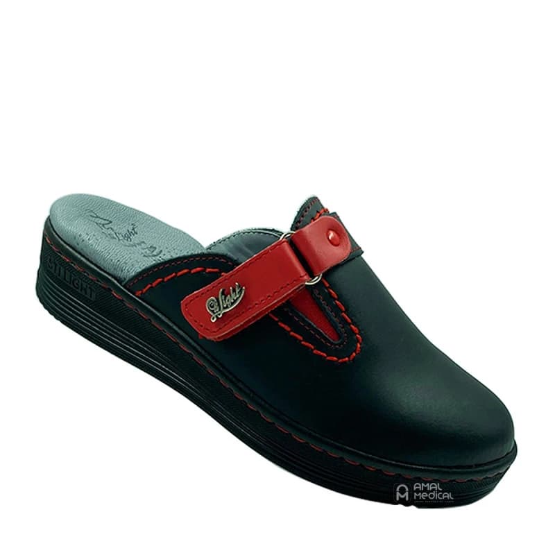 Sti Orthopedic - Sabot Orthopédique Femmes - Fs05 - Noir&rouge