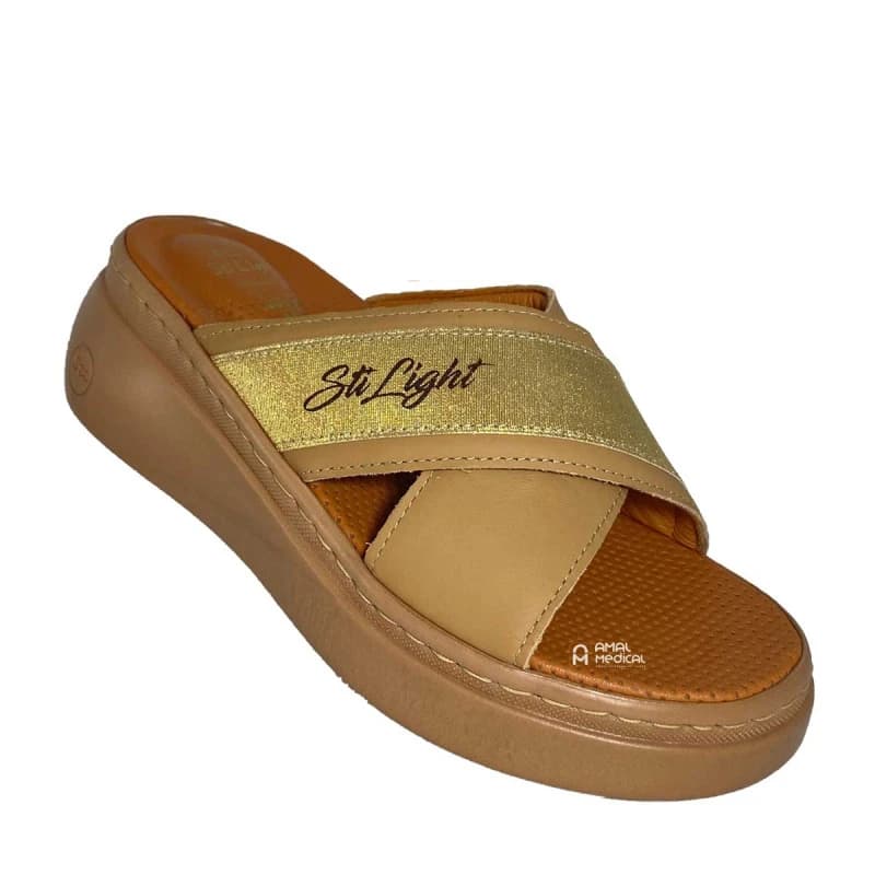 Sti Orthopedic - Mule Orthopédique Femme - Alpes03 - Taupe Doré