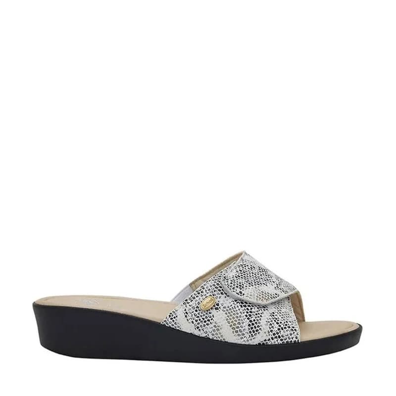 Scholl Ledel - Mules Orthopédiques Femme - Blanc/multi