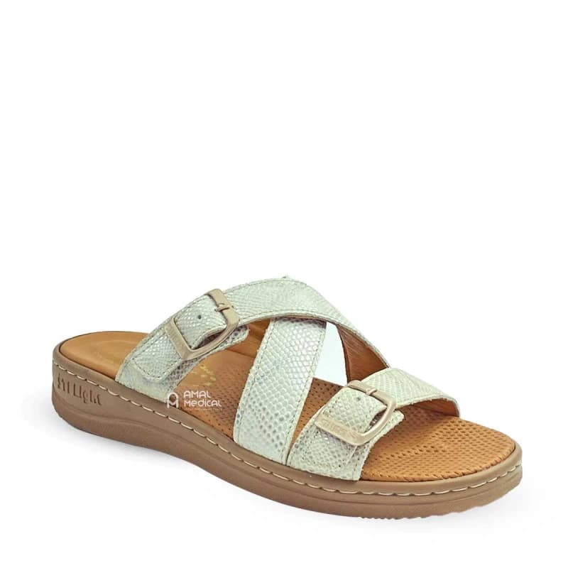 Sti Orthopedic – Sabot Orthopédique Femme – Ap05 – Beige Croco
