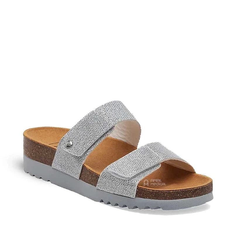 Scholl Lusaka 2.0 - Mule Orthopédique Femme - Argent