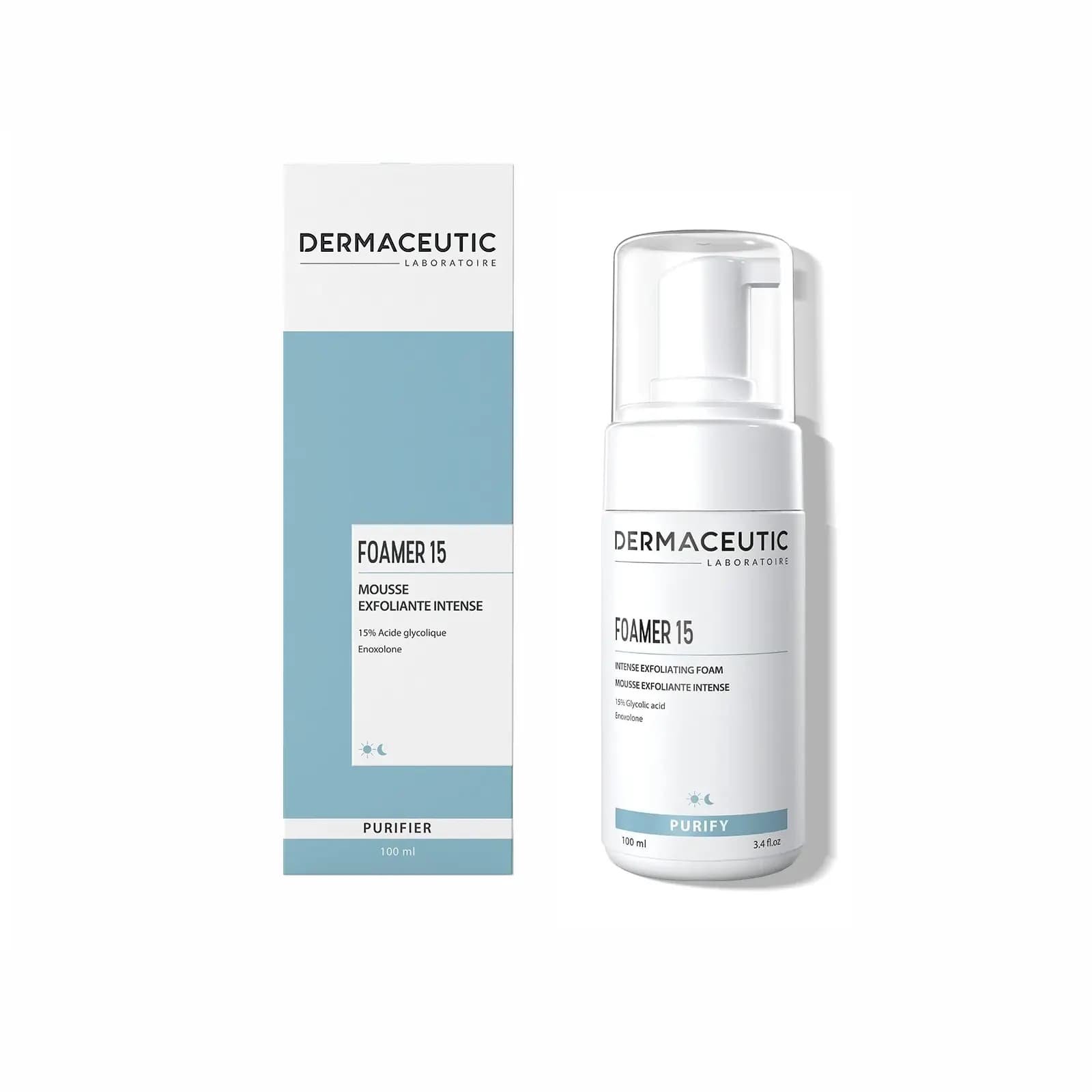 Dermaceutic Foamer 15 - Mousse Exfoliante Intense Peaux Normales A Grasses - 100ml