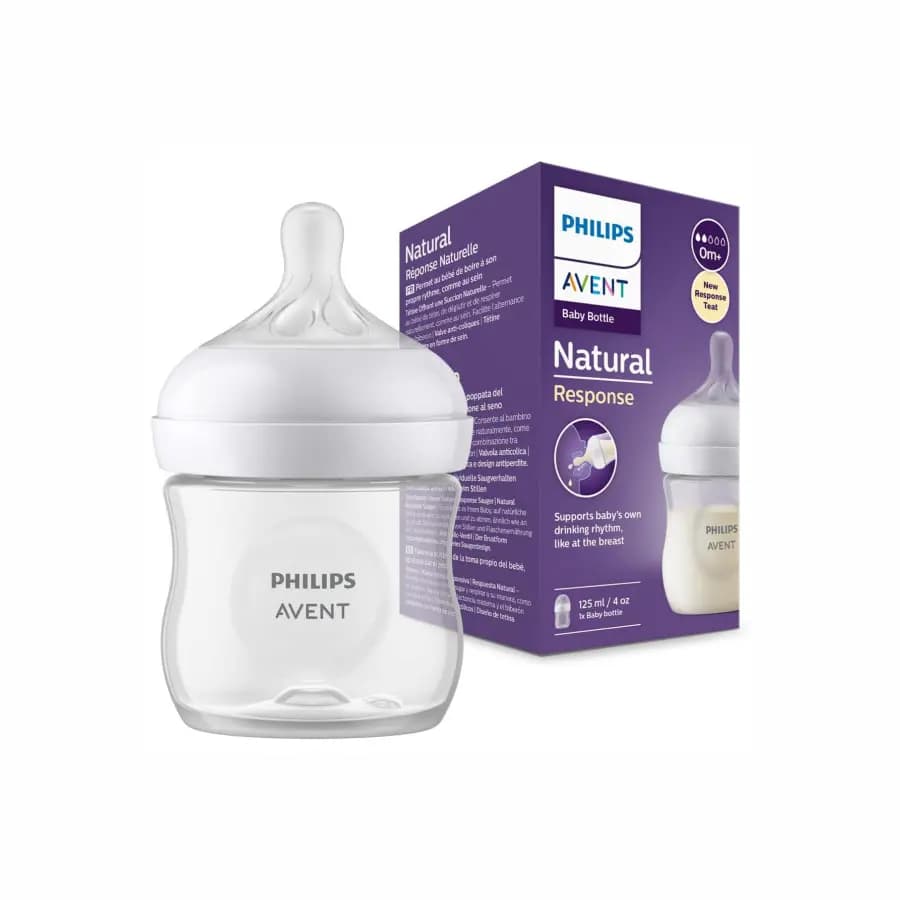 Philips Avent Biberon Plastique Natural Response 0m+ 125ml