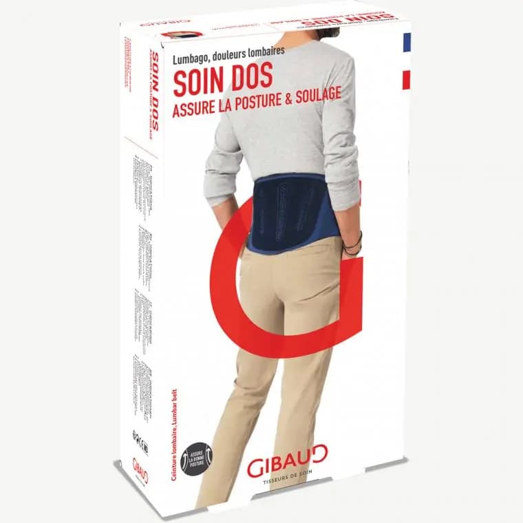 Gibaud Ceinture De Maintien Lombaire Taille 4 - Bleu