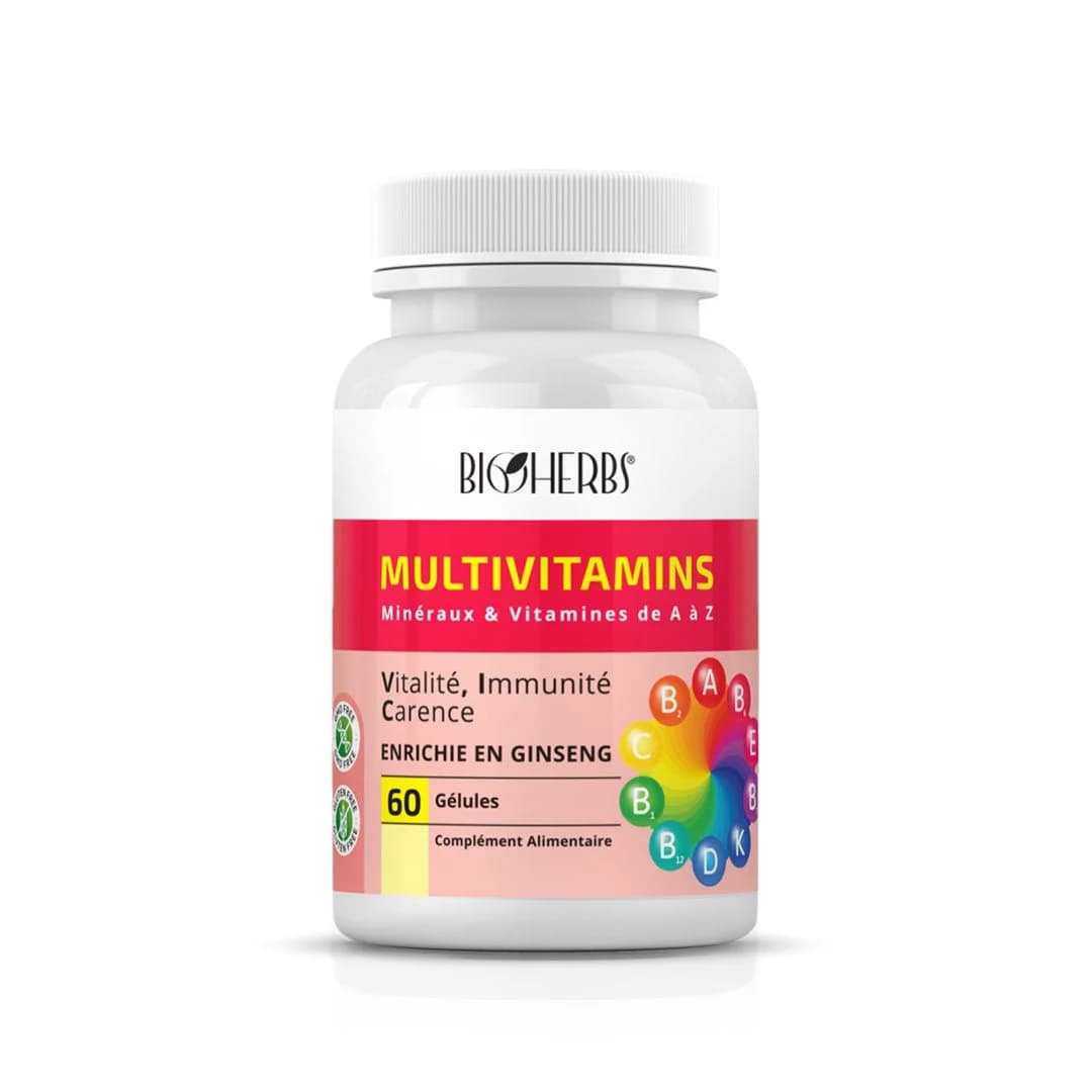 Bioherbs Multivitamines - Mineraux Et Vitamines De A A Z - 60 Gelules