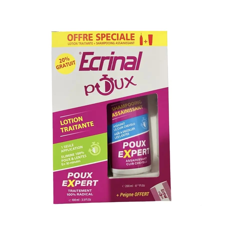Ecrinal Coffret Anti Poux - Lotion Et Shampoing