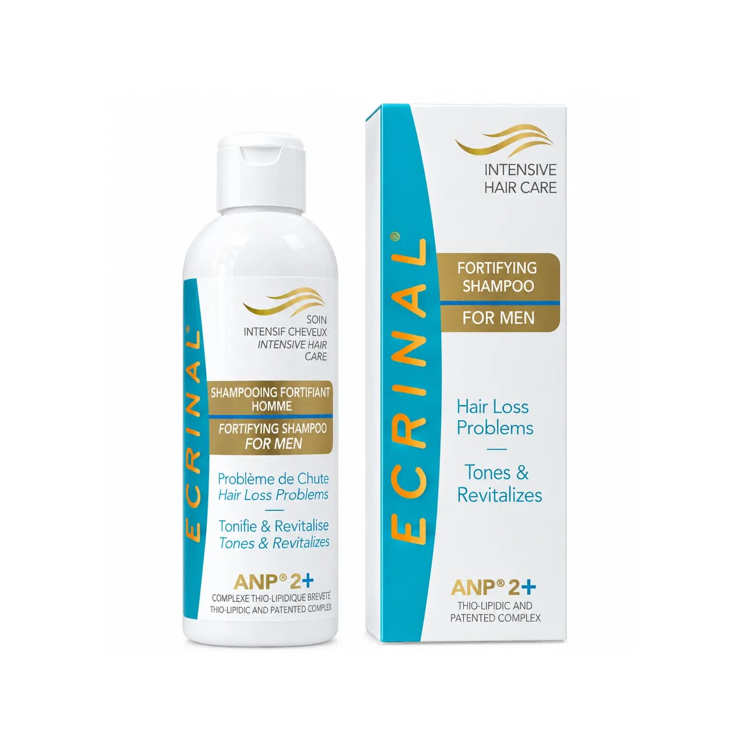 Ecrinal Shampoing Fortifiant Homme - Soin Intensif Cheveux Anp 2+ - 200ml