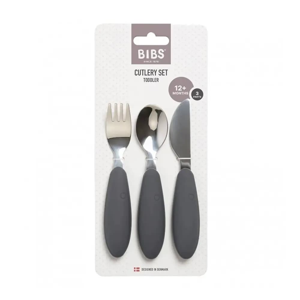 Bibs Set De Couverts 3 Pieces - Couleur Iron