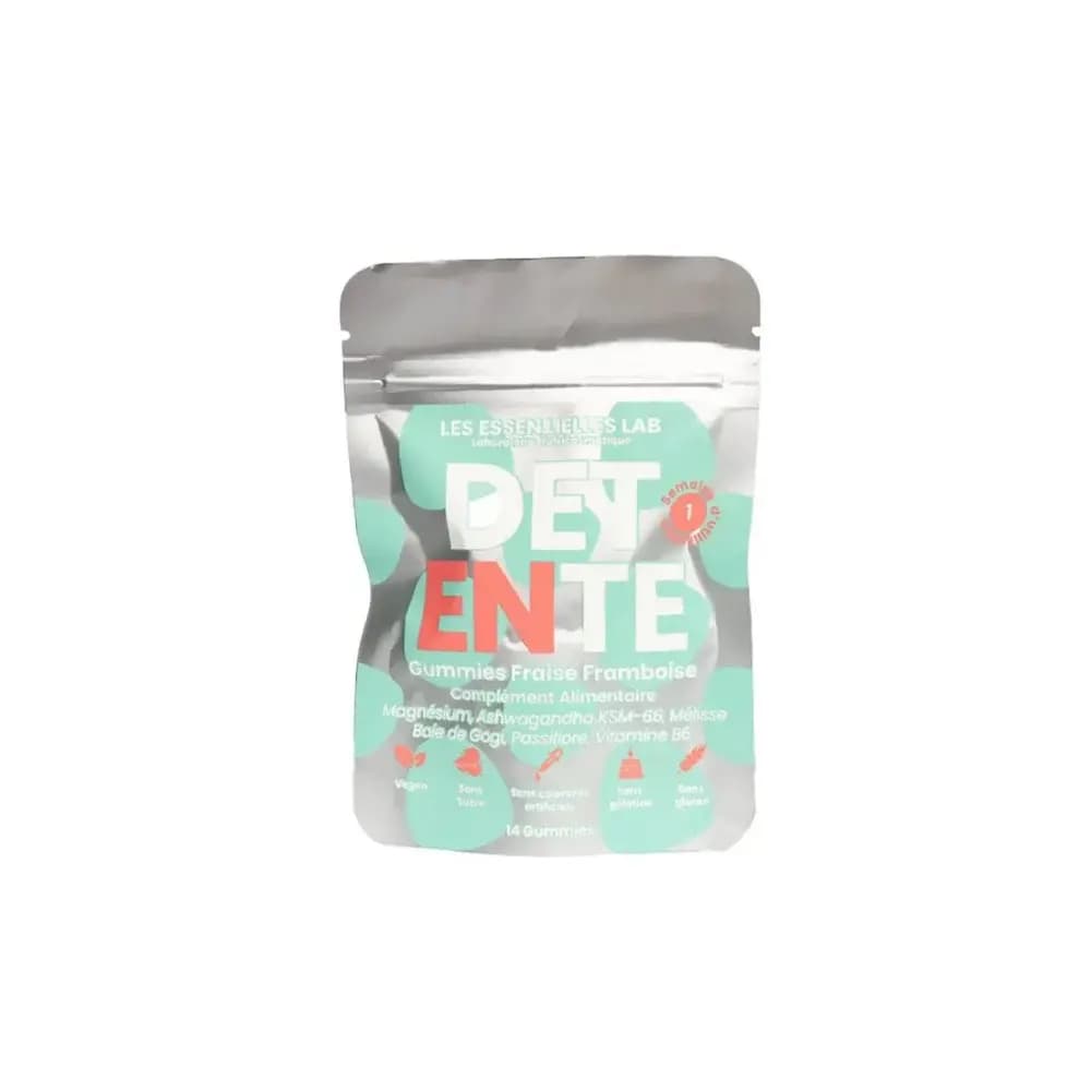 Les Essentielles Lab Detente Mini - Gummies Fraise Framboise - 14 Gummies
