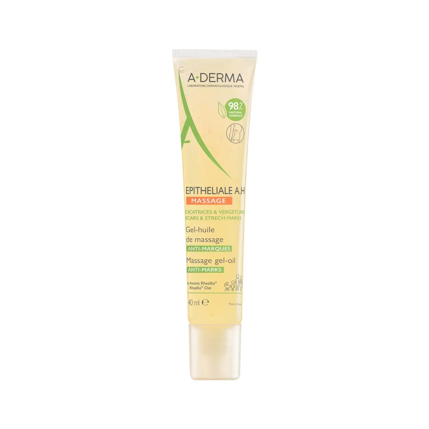 A-derma Epitheliale Ah Gel-huile De Massage Anti-marques 40ml