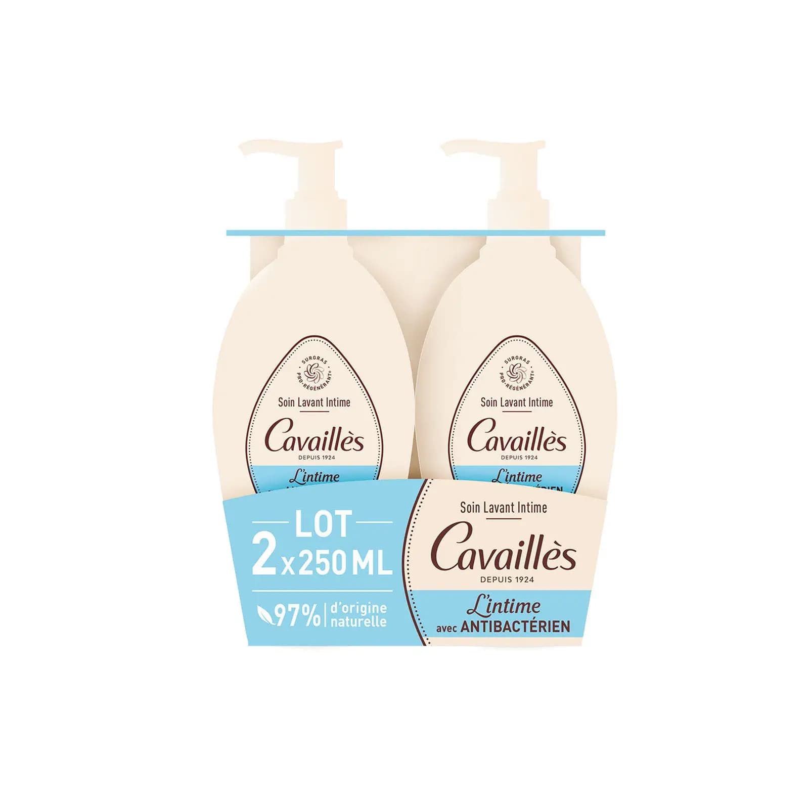 Roge Cavailles Soin Lavant Intime Anti Bacterien Lot Promo - 2 X 250ml