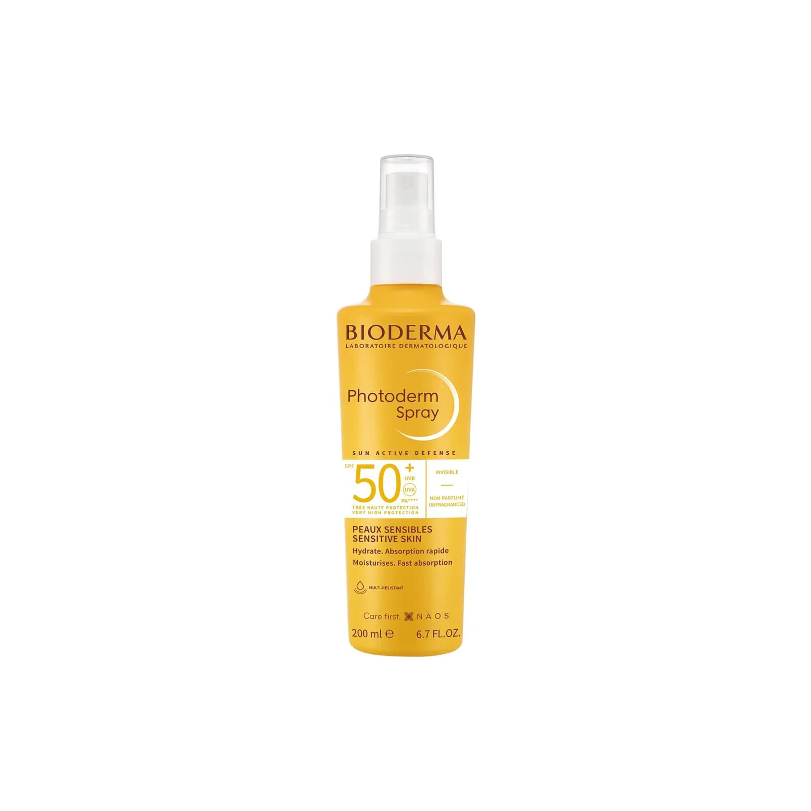 Bioderma Photoderm Spray Solaire Hydratant Invisible Ecran Spf50+ 200ml