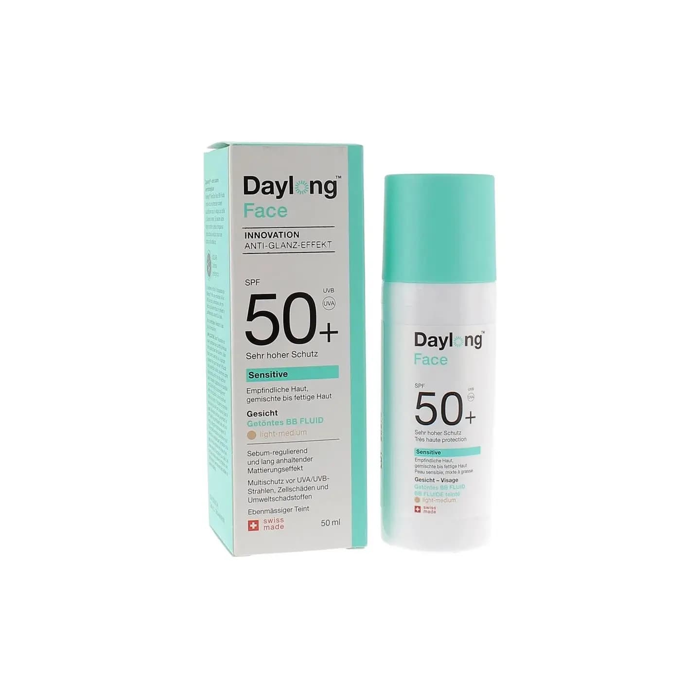 Daylong Sensitive Face Bb Fluide Teinte Light Medium - Ecran Spf50+ 50ml
